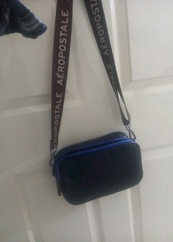 Lacivert Deri Bel Askılı Kadın Çanta - Görsel 2