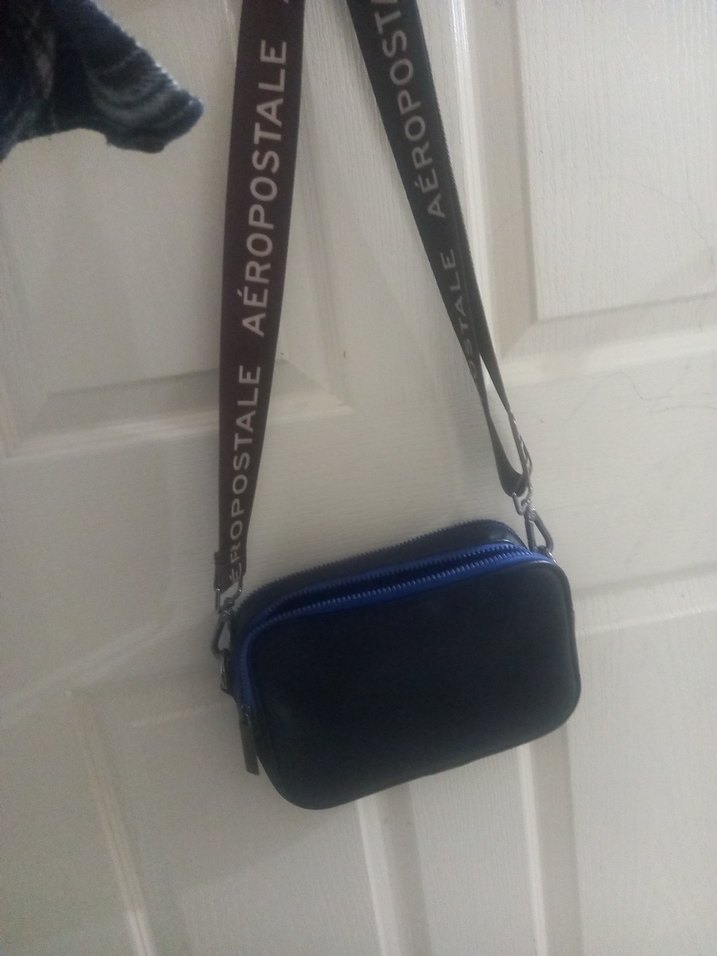 Lacivert Deri Bel Askılı Kadın Çanta - Görsel 2