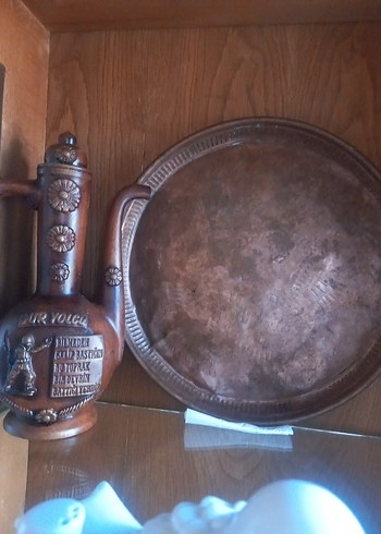 ZEMZEM SUYU SETİ BDİR TEPSİ GAZ LAMBALARI Koyu Altın RenkliBakır - Görsel 8