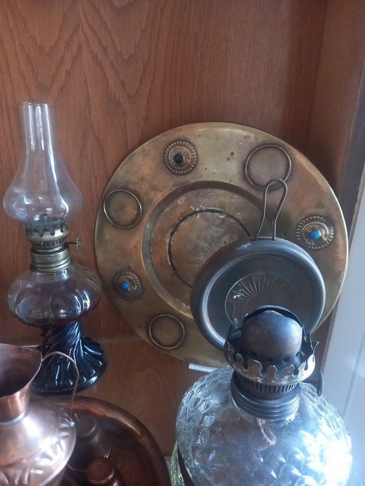 ZEMZEM SUYU SETİ BDİR TEPSİ GAZ LAMBALARI Koyu Altın RenkliBakır - Görsel 3