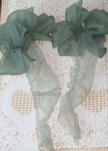 Yeşil Payetli Nakış İşlemeli Straplez Kısa Abiye - Görsel 5