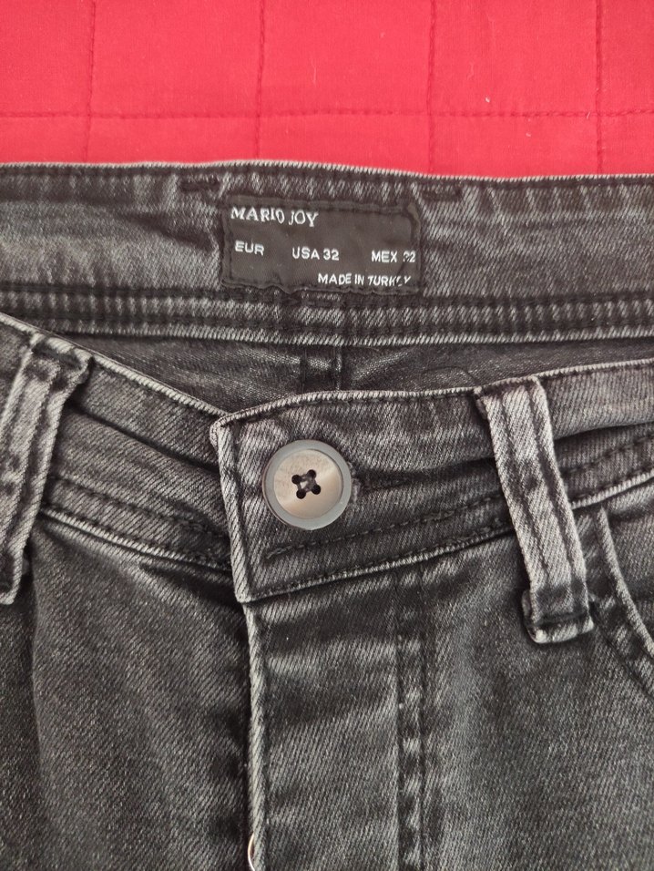 Siyah Yırtık Detaylı Kot Pantolon - Görsel 4