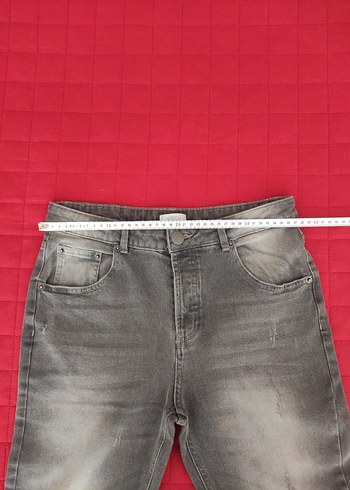 Gri Kadın Kot Pantolon - Görsel 7