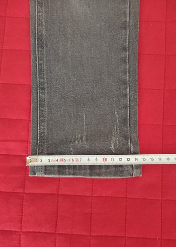 Gri Kadın Kot Pantolon - Görsel 8