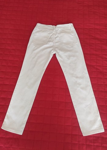 Yırtık Detaylı Beyaz Skinny Jean - Görsel 3