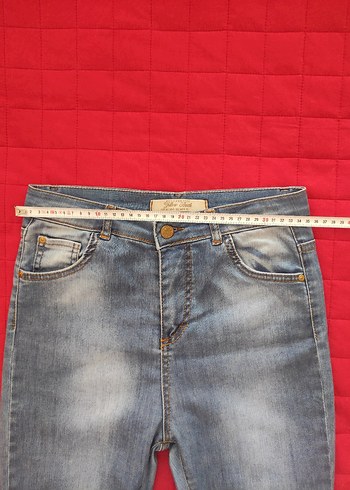 Kadın Mavi Denim Midi Boy Skinny Jean - Görsel 2