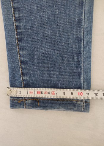 Kadın Mavi Denim Midi Boy Skinny Jean - Görsel 4