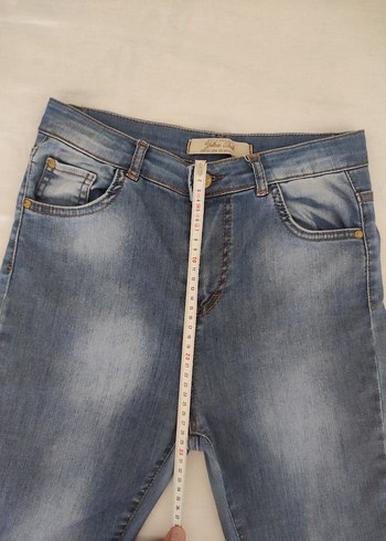 Kadın Mavi Denim Midi Boy Skinny Jean - Görsel 3