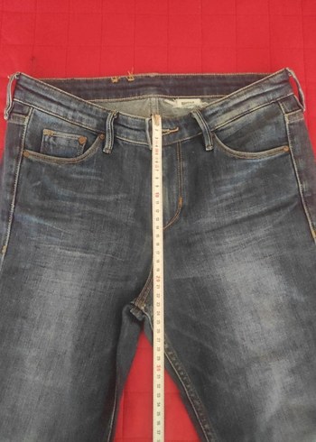 Kadın Lacivert Midi Denim Pantolon - Görsel 4