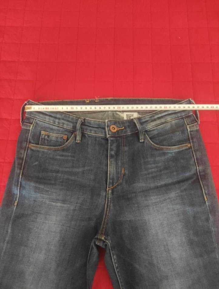 Kadın Lacivert Midi Denim Pantolon - Görsel 3