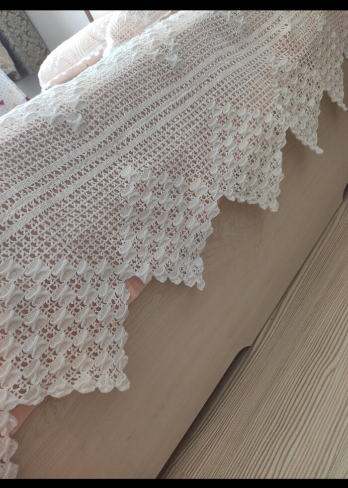 Dantel yatak örtüsü - Görsel 3