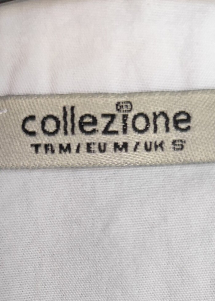 Beyaz asimetrik gömlek - Görsel 5