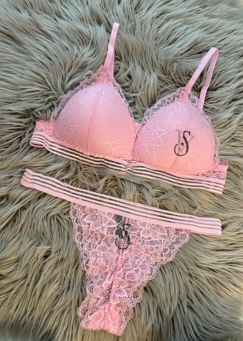 Pembe Nakışlı Bohem Parisian Mini Sütyen