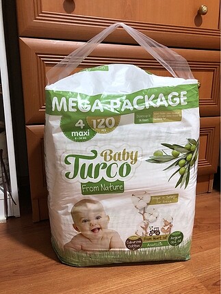 Baby Turco 4 numara 120 adet(açılmamış paket)