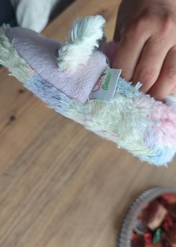 Pembe Nakışlı Kız Çocuk Ev Terliği - Görsel 5