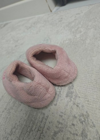 Kız Çocuk Pembe Nakışlı Sıcak Ev Terliği - Görsel 3