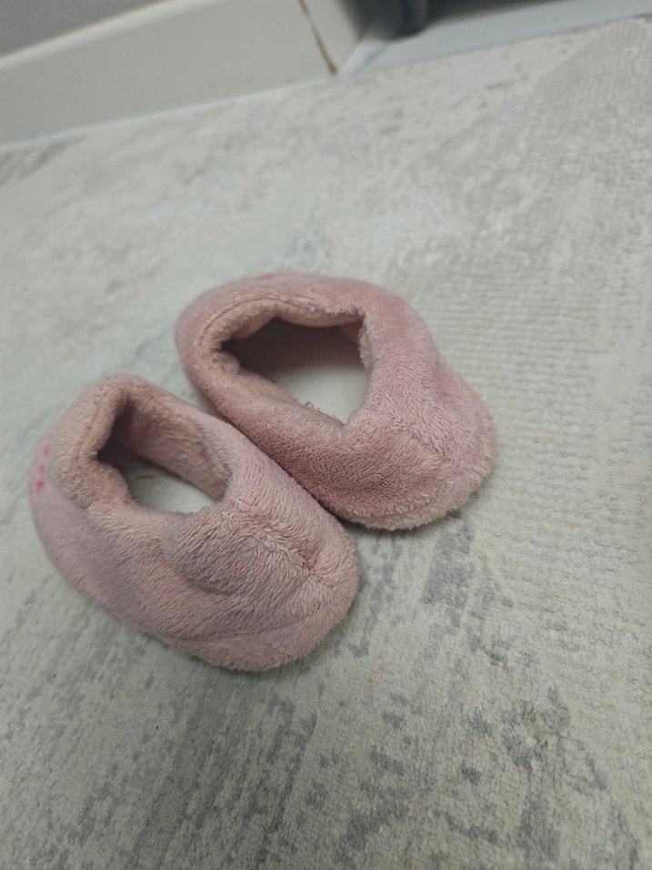 Kız Çocuk Pembe Nakışlı Sıcak Ev Terliği - Görsel 3