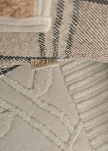 Kahverengi Kapüşonlu Ekose unisex Çocuk Kaban - Görsel 5