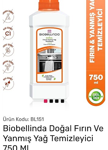 BİOBELİNDA TEMİZLİK ÜRÜNÜ 
