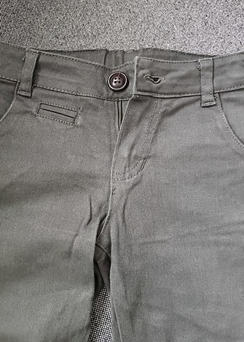 Andy Wawa Erkek Gri Denim Düğmeli Pantolon