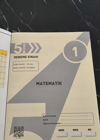 5. sınıf . 15 Matematik Deneme Kitabı - Hız Yayınları
