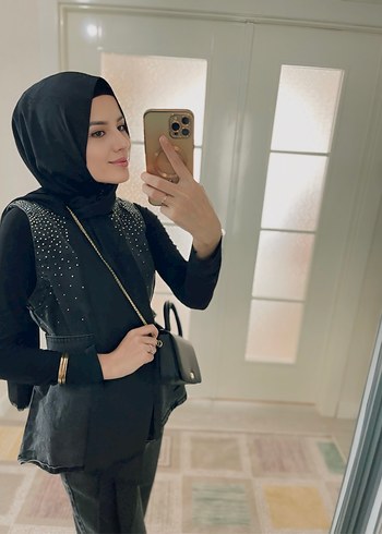 Mango Siyah taşlı ikili kot takım