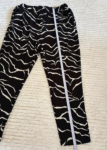 Zebra Desenli Rahat Kesim Kadın Pantolon - Görsel 2