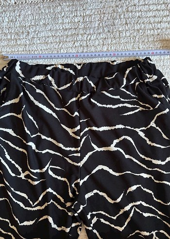 Zebra Desenli Rahat Kesim Kadın Pantolon - Görsel 3