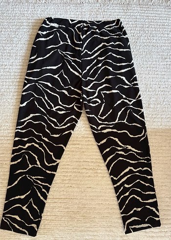 Zebra Desenli Rahat Kesim Kadın Pantolon - Görsel 4