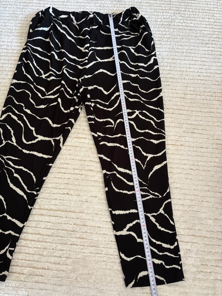 Zebra Desenli Rahat Kesim Kadın Pantolon - Görsel 2