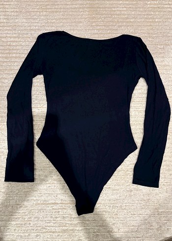 Lacivert Uzun Kollu Kadın Body - Görsel 4