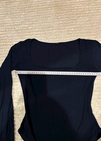 Lacivert Uzun Kollu Kadın Body - Görsel 3