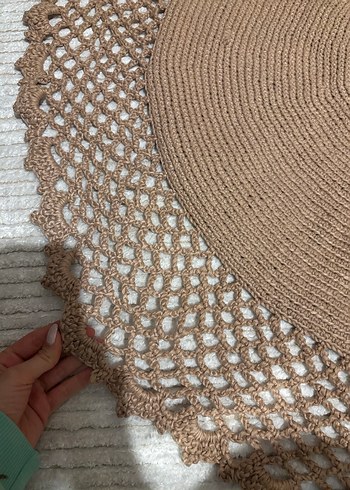 El Örgüsü Bohem Yuvarlak Halı - Görsel 3