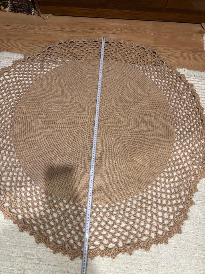 El Örgüsü Bohem Yuvarlak Halı - Görsel 2