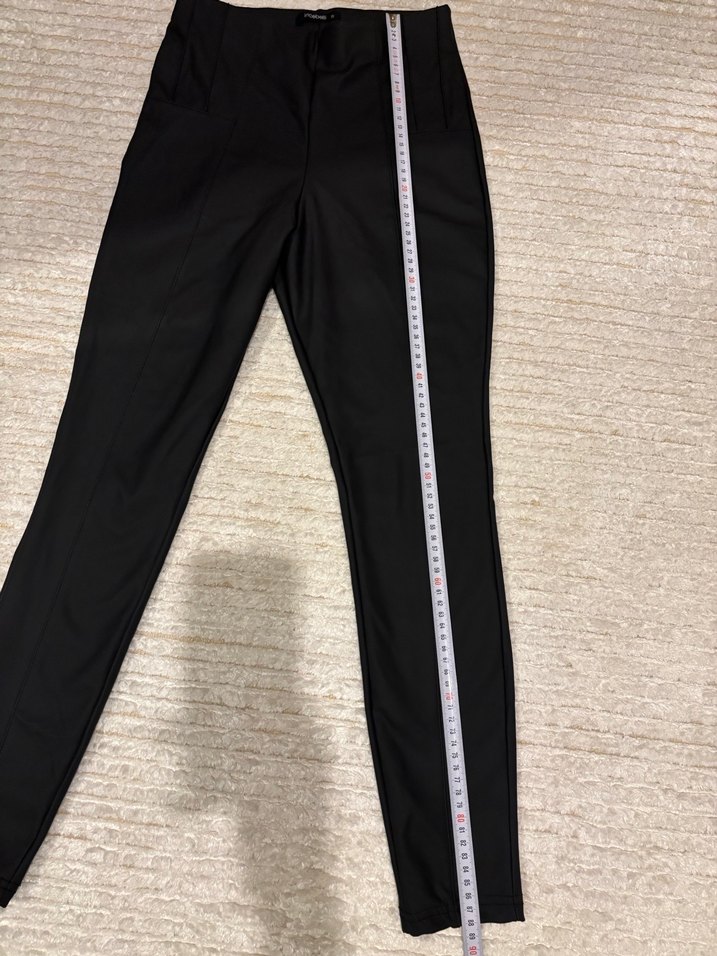 Siyah Deri Tayt - Görsel 2