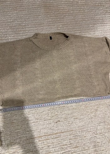 Triko Salaş Kısa Kazak - Görsel 4