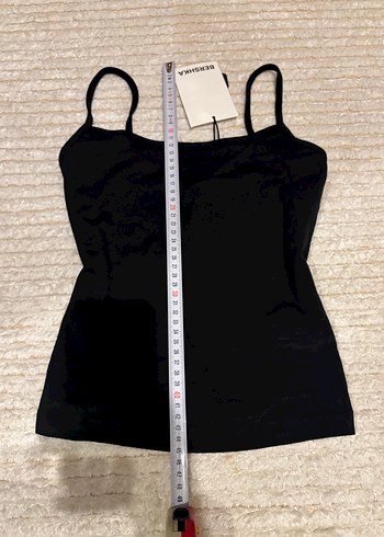 Siyah İnce Askılı Kadın Atlet - Görsel 3