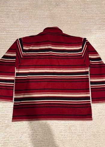 Bordo Çizgili Uzun Kollu Kazak - Görsel 4