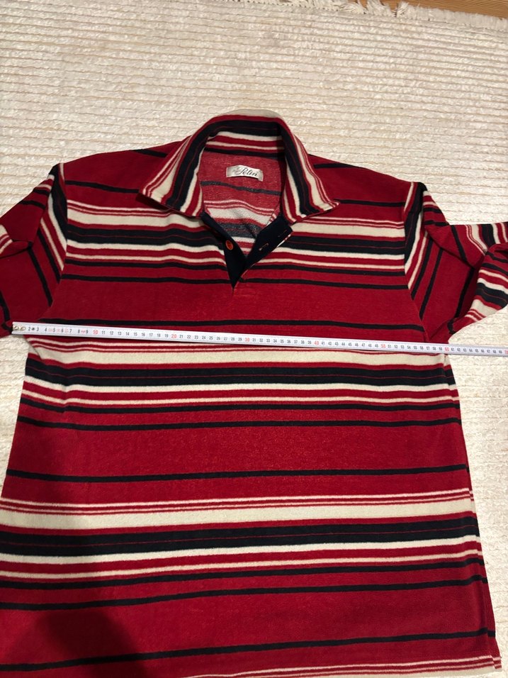 Bordo Çizgili Uzun Kollu Kazak - Görsel 2