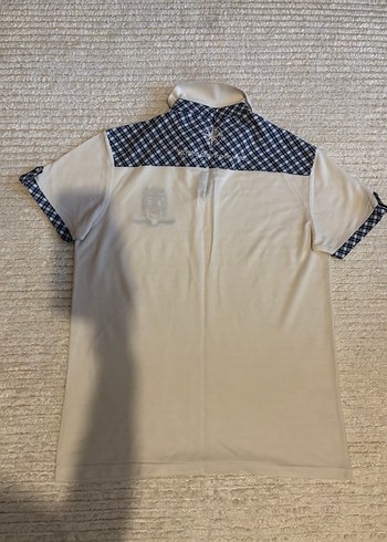 Düğmeli Beyaz Erkek Polo Tişört - Görsel 4