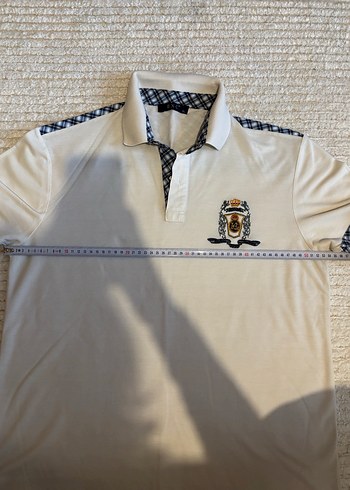 Düğmeli Beyaz Erkek Polo Tişört - Görsel 3