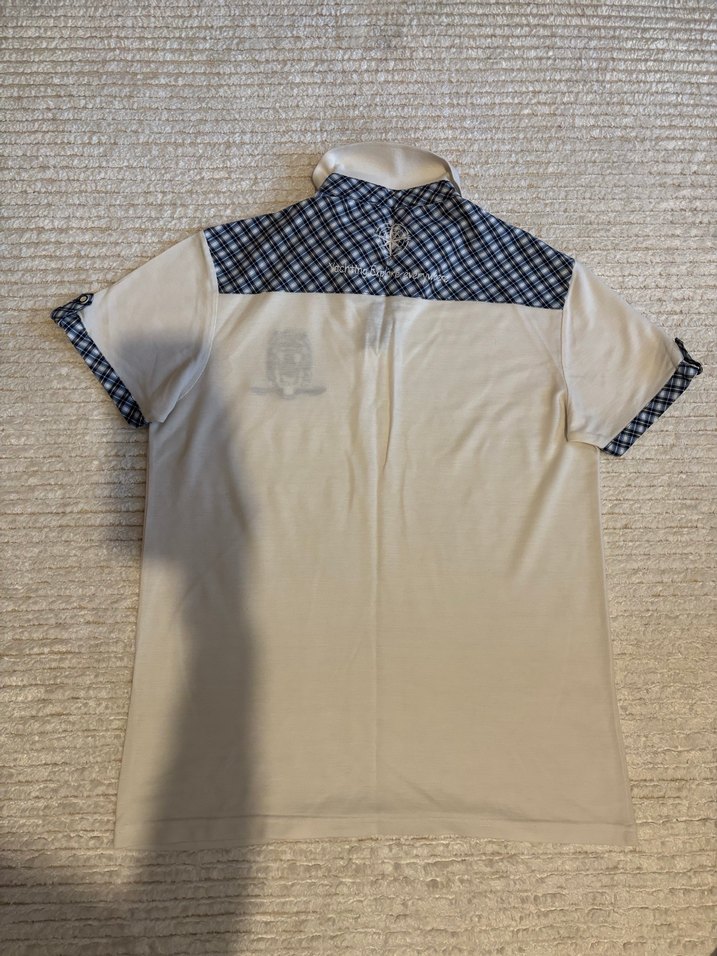 Düğmeli Beyaz Erkek Polo Tişört - Görsel 4