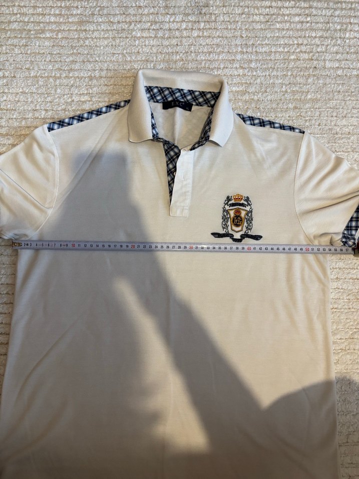 Düğmeli Beyaz Erkek Polo Tişört - Görsel 3