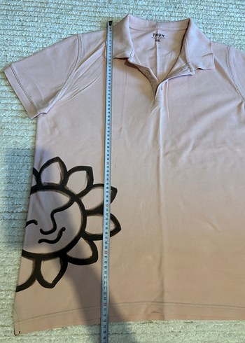 Çiçek Desenli Polo Yaka Tişört - Görsel 2