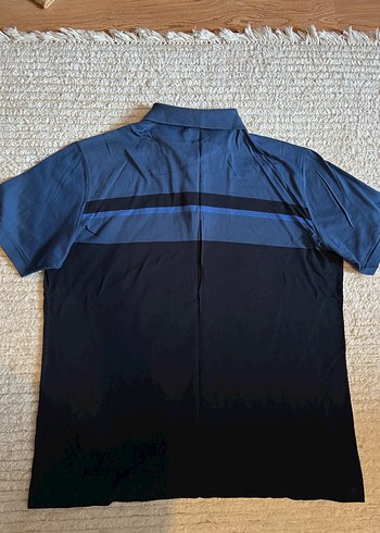 Erkek Mavi Kısa Kollu Polo Yaka Tişört - Görsel 4