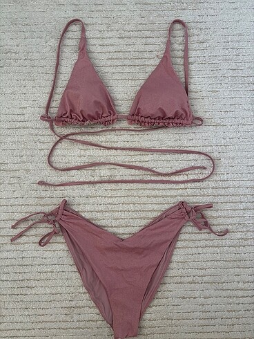 Penti Simli Pembe Penti Bikini Takımı
