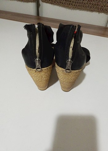 38 Beden çeşitli Renk Çiçekli Renkli Kadın Dolgu Topuklu Ayakkabı