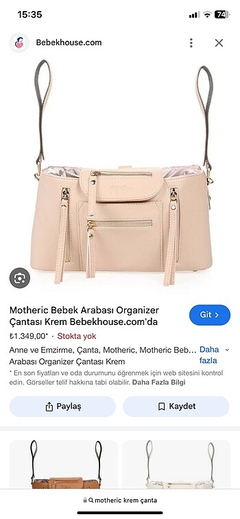 Bebek çantası motheric