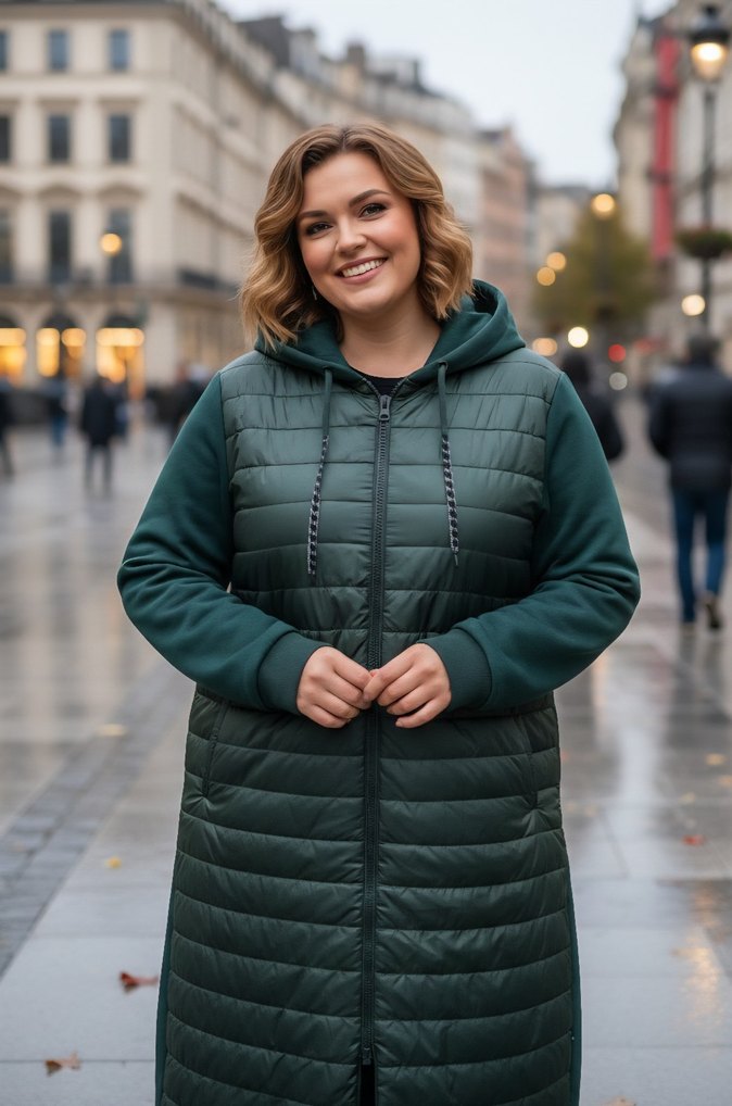 tesettür şişme ceket - Görsel 3