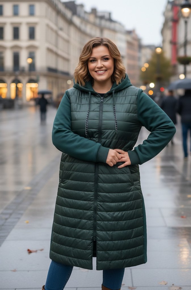 tesettür şişme ceket - Görsel 4